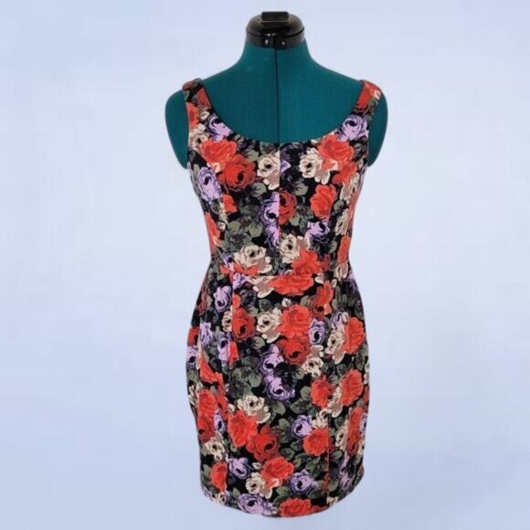 Asos Floral Sheath Dress - Size 4 - Picture 1 of 8